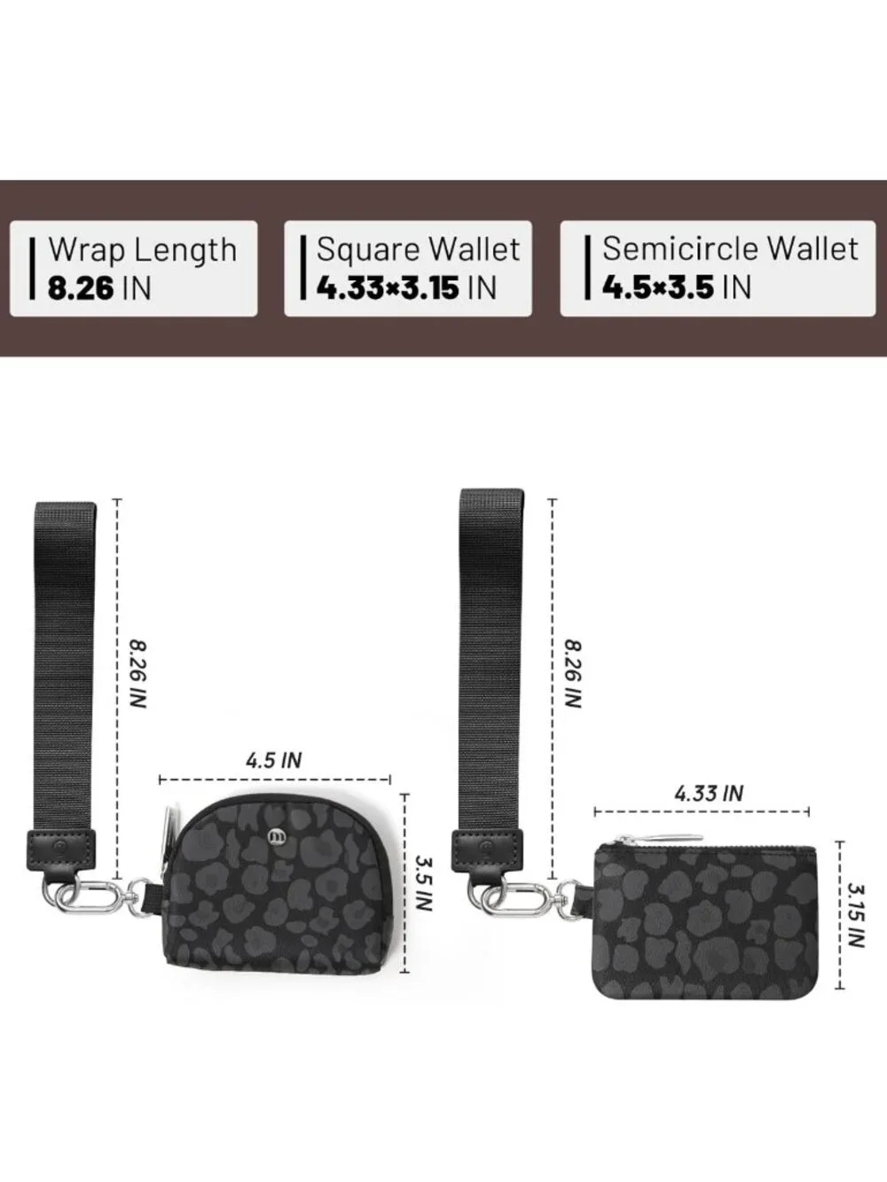 Mini Zip Around Keychain Wallet for Women - Detachable Wristlet & Coin Purse